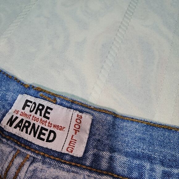 FORE WARNED EUC WOMEN'S BOOT LEGSZ 16  DENIM BLUE JEANS - Picture 3 of 11